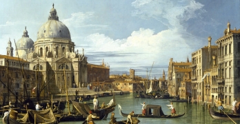 Entrada al Gran Canal de Venecia, de Canaletto (1730)