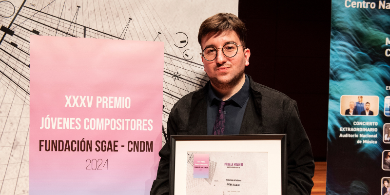 Antón Alcalde gana el Premio Jóvenes Compositores SGAE-CNDM